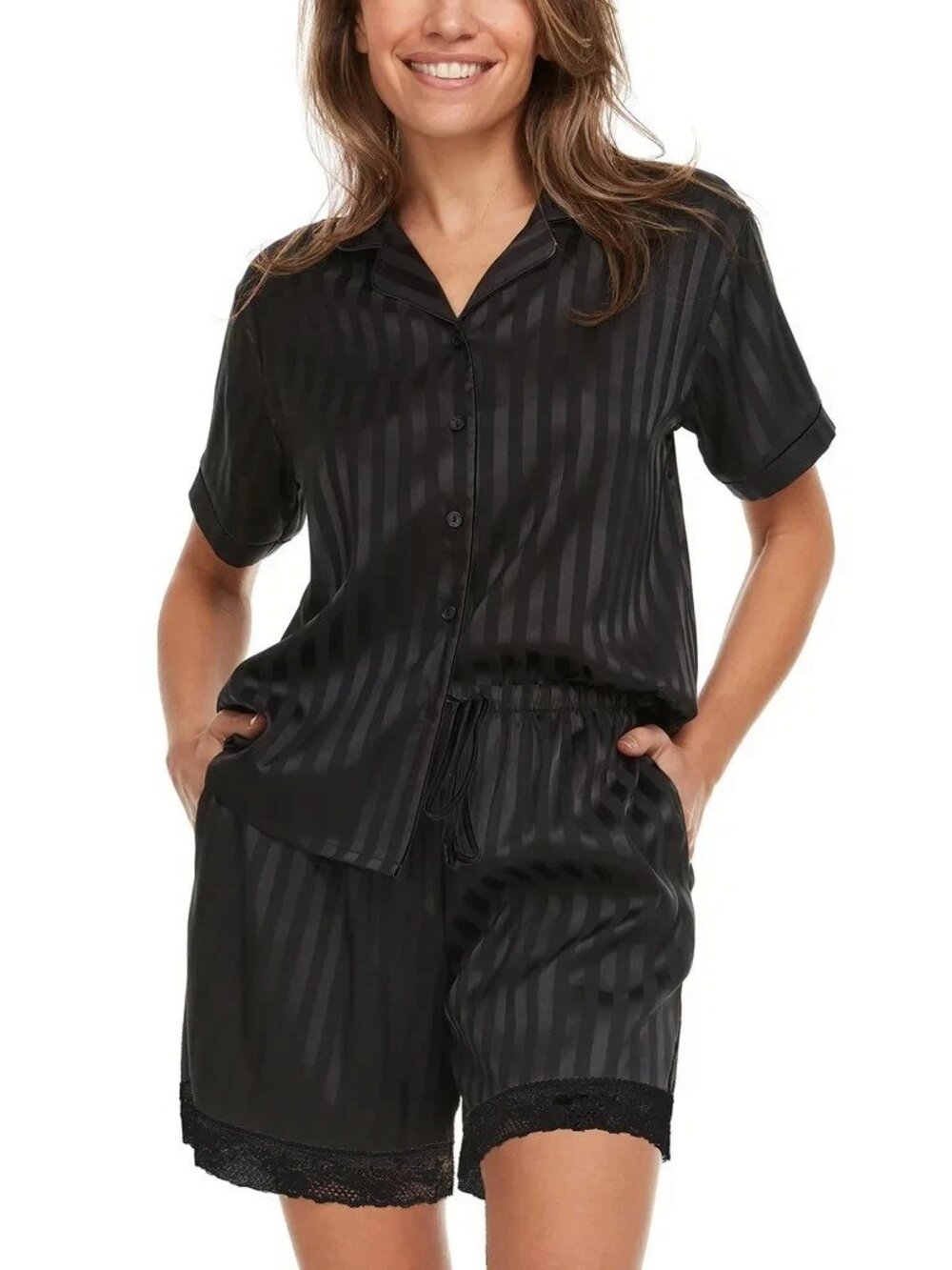 Flora Nikrooz Women's Notch Collar PJ Set
